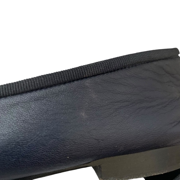 Chanel Navy Blue Leather Ballet Flats Size 37 - Picture 15 of 16
